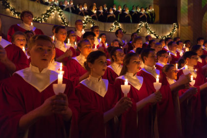 Christmas at Luther, Every Voice in Concert Ring. Photo by Nathan Riley