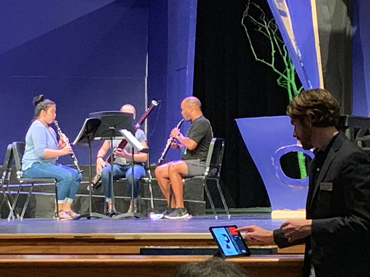 Transcend can simulate nearly any acoustical venue at the touch of a button