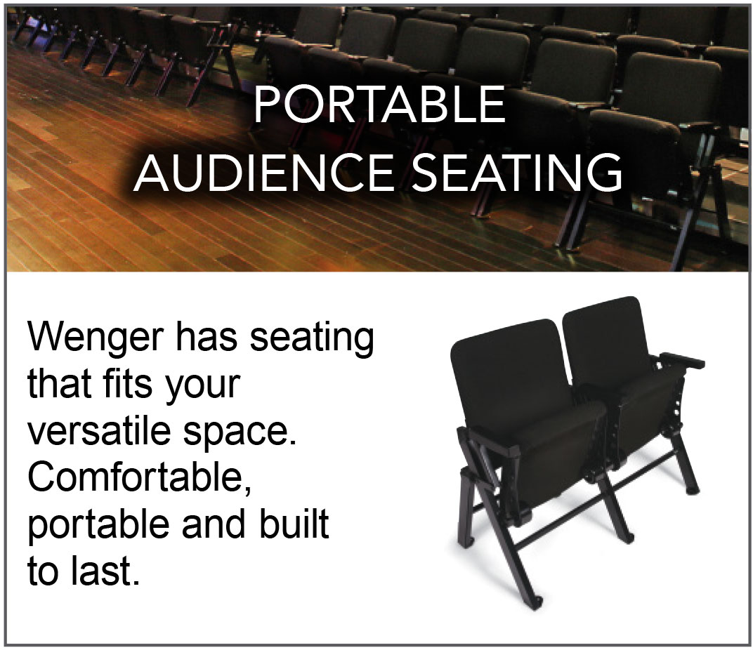 PORTABLE
AUDIENCE SEATING