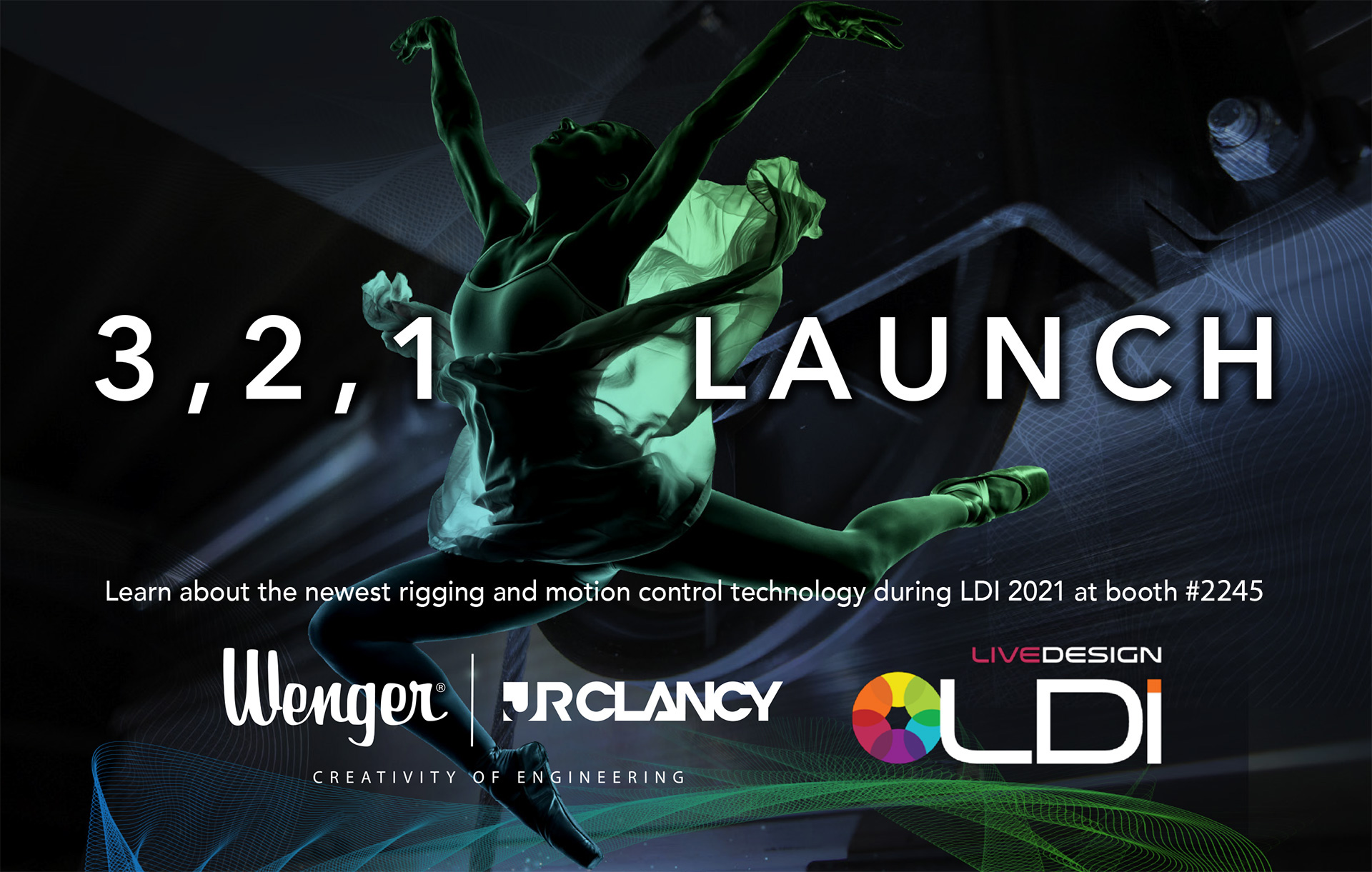 Learn about the newest rigging and motion control technology during LDI 2021 at booth #2245.