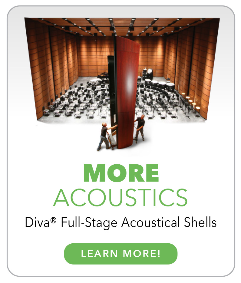 MORE ACOUSTICS Diva® Full-Stage Acoustical Shells