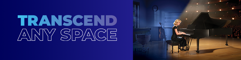 Transcend technology is scalable to any size room