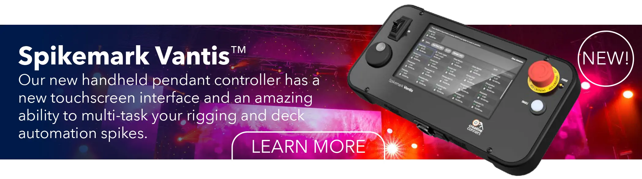 Spikemark Vantis™ Our new handheld pendant controller has a new touchscreen interface and an amazing ability to multi-task your rigging and deck automation spikes.